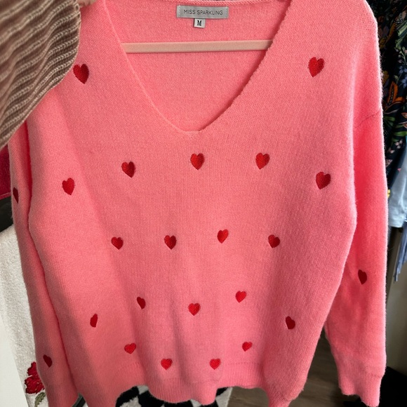 Pink Heart Sweater - Picture 12 of 16